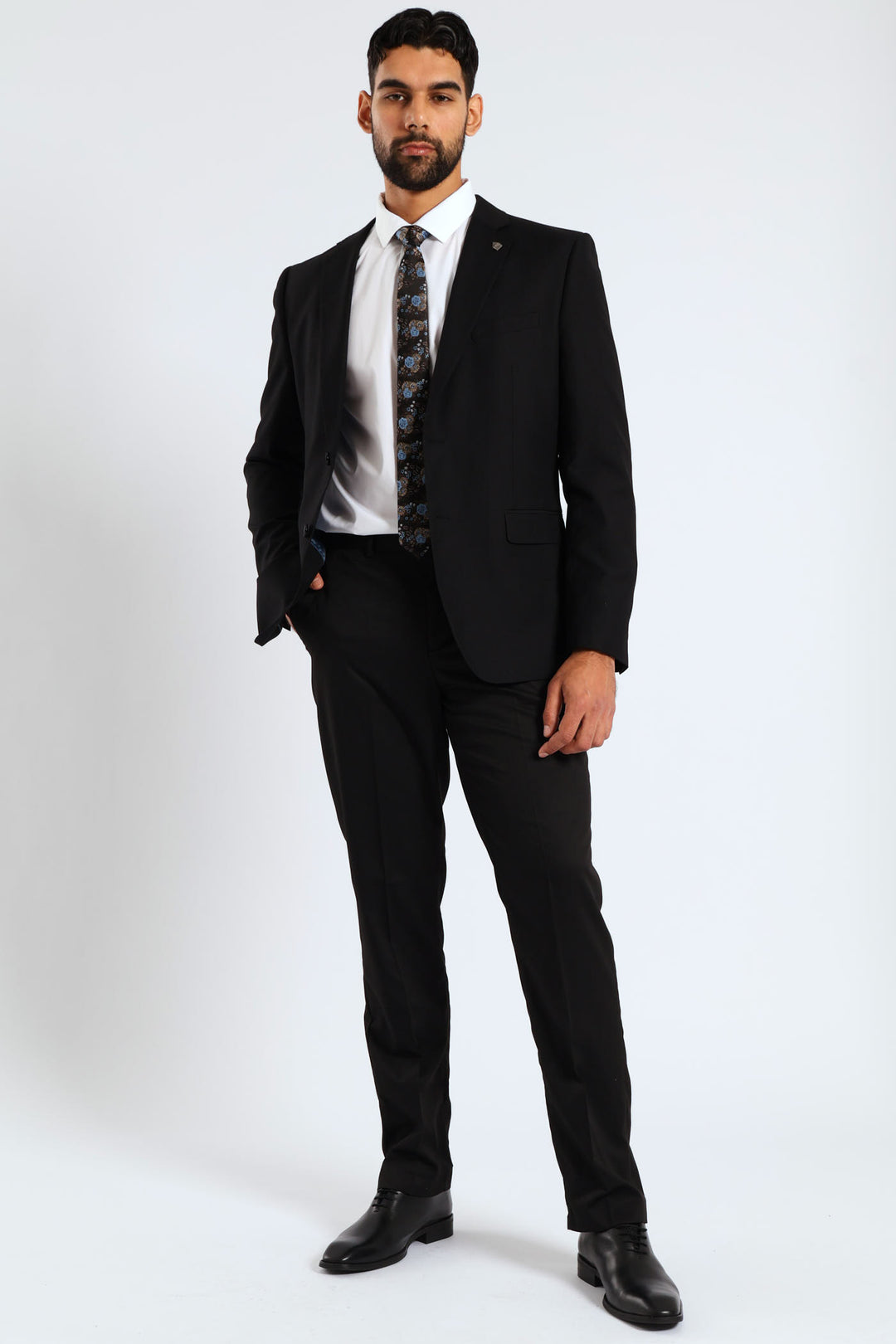 Mens Men's Basic Formal Trouser - Black Edgars Mens Men's Basic Formal Trouser - Black Edgars