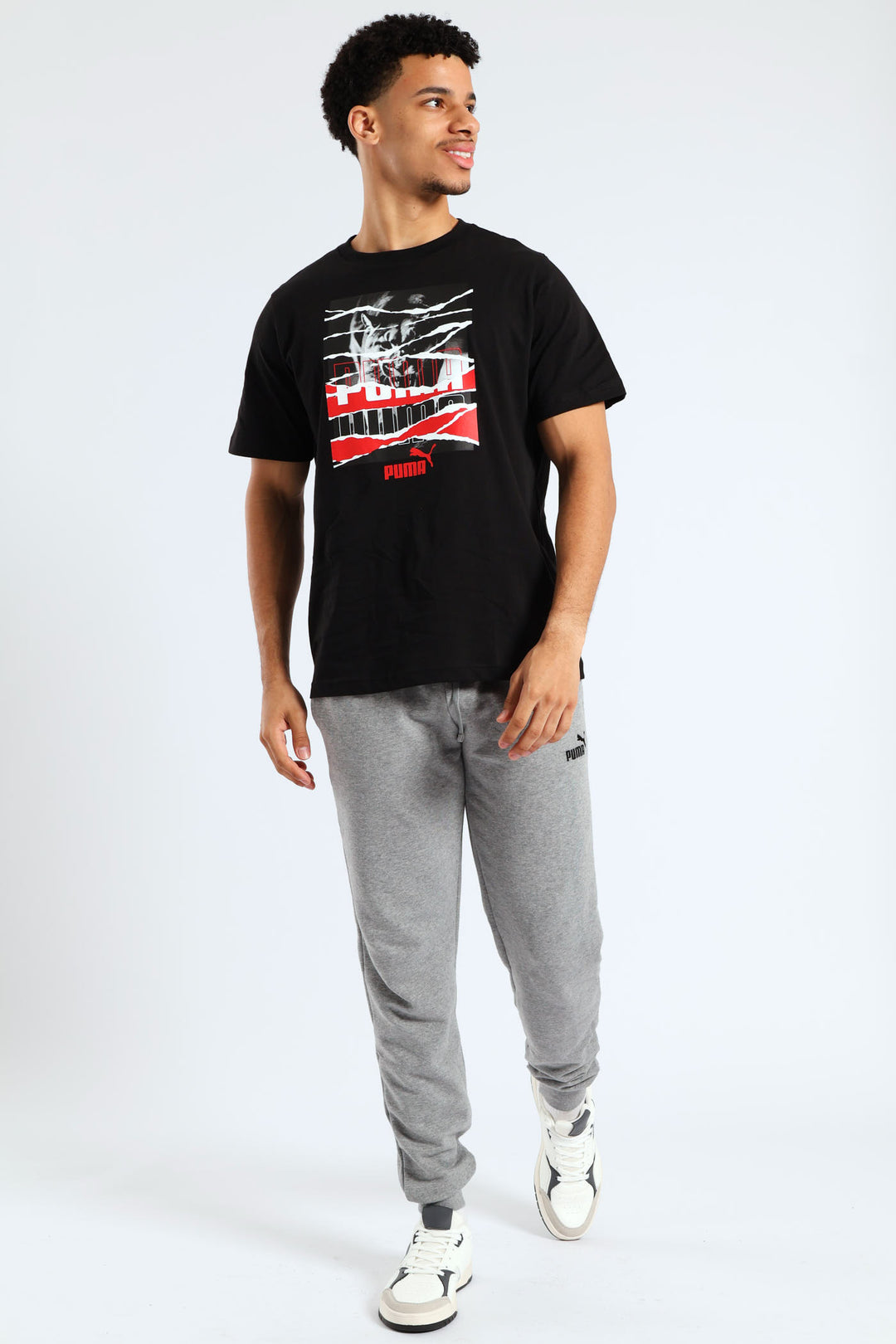 Photoprint Graphic Tee - Black