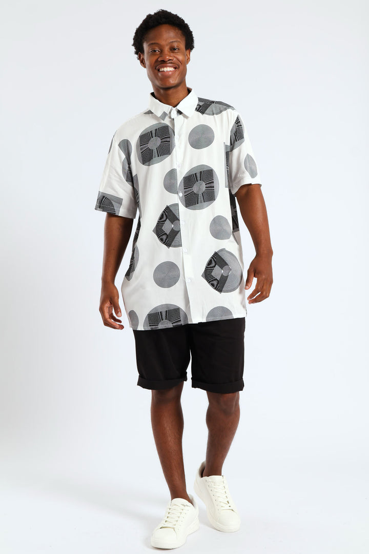 Inner Circle Viscose Shirt - White