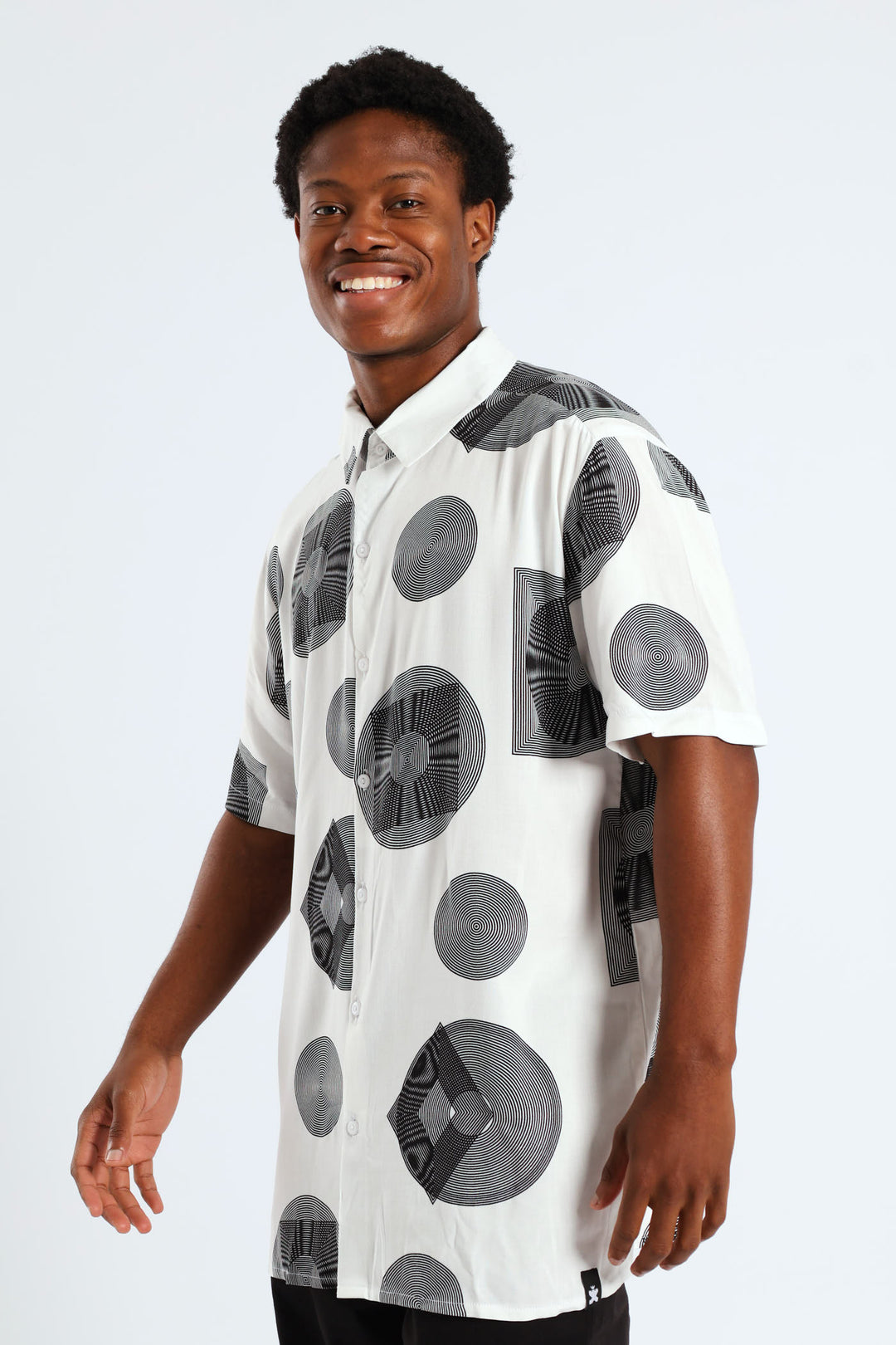 Inner Circle Viscose Shirt - White