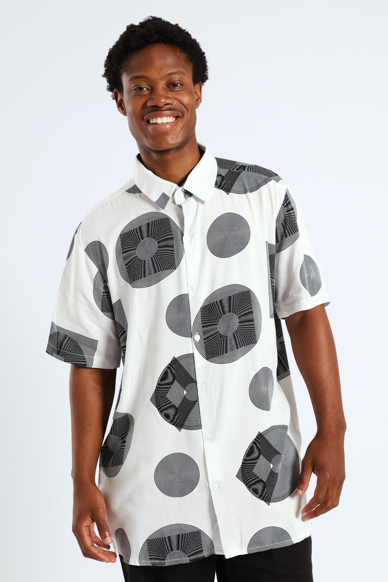 Inner Circle Viscose Shirt - White