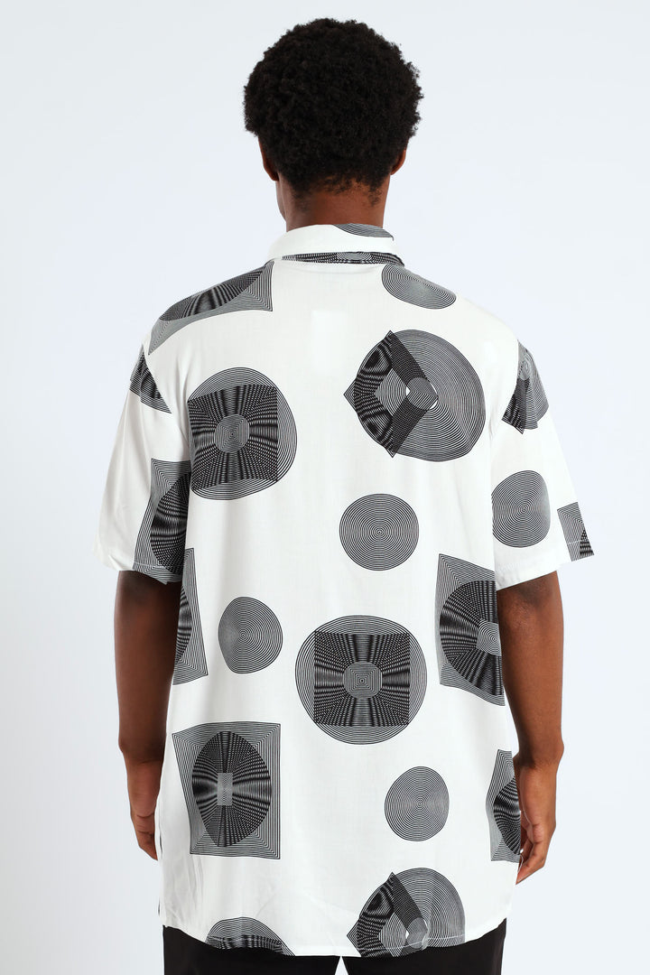 Inner Circle Viscose Shirt - White