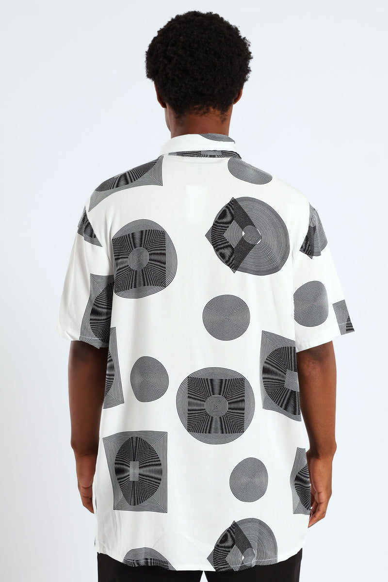 Inner Circle Viscose Shirt - White