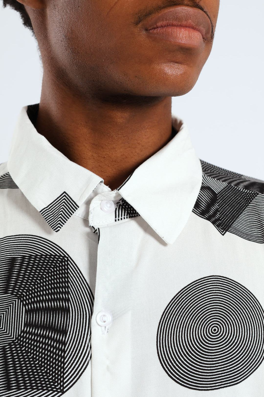 Inner Circle Viscose Shirt - White