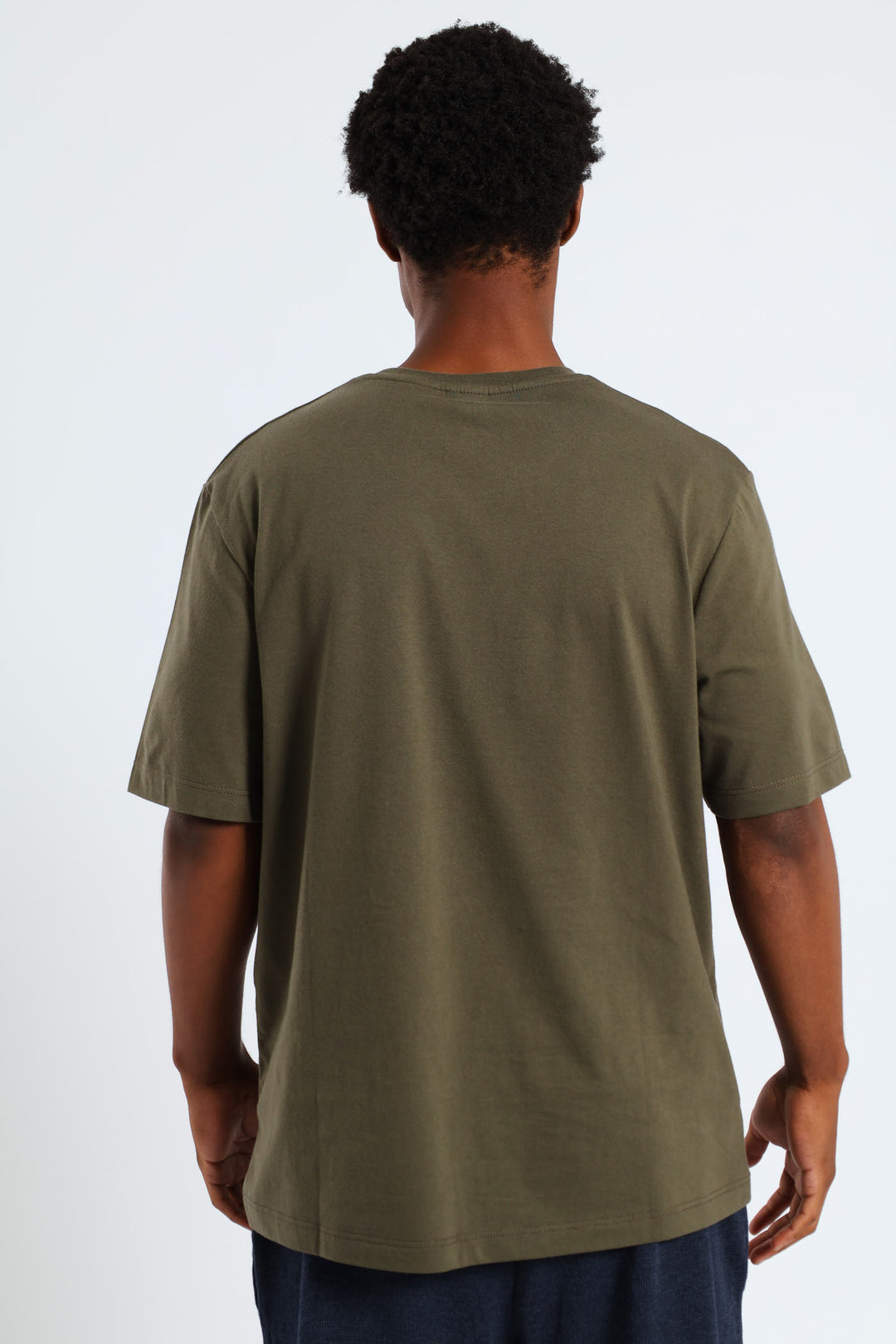 Social Distance Slogan Tee - Olive