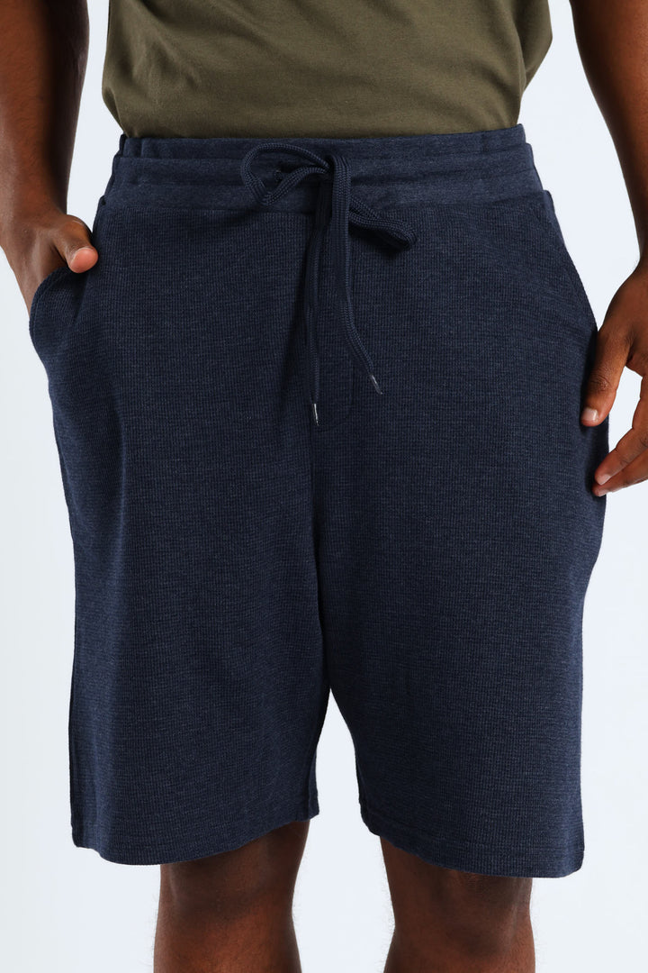 Waffle Shorts - Navy