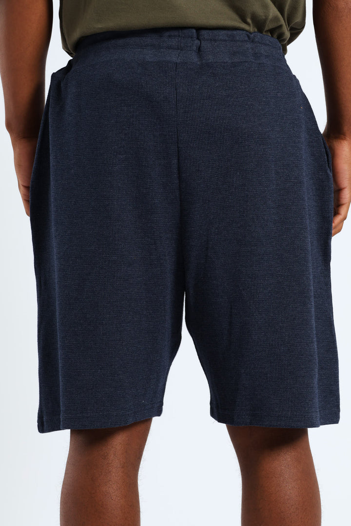Waffle Shorts - Navy