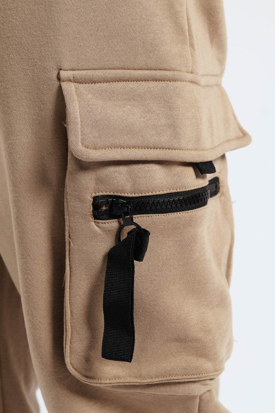 Strap Cargo Fleece Jooger - Stone