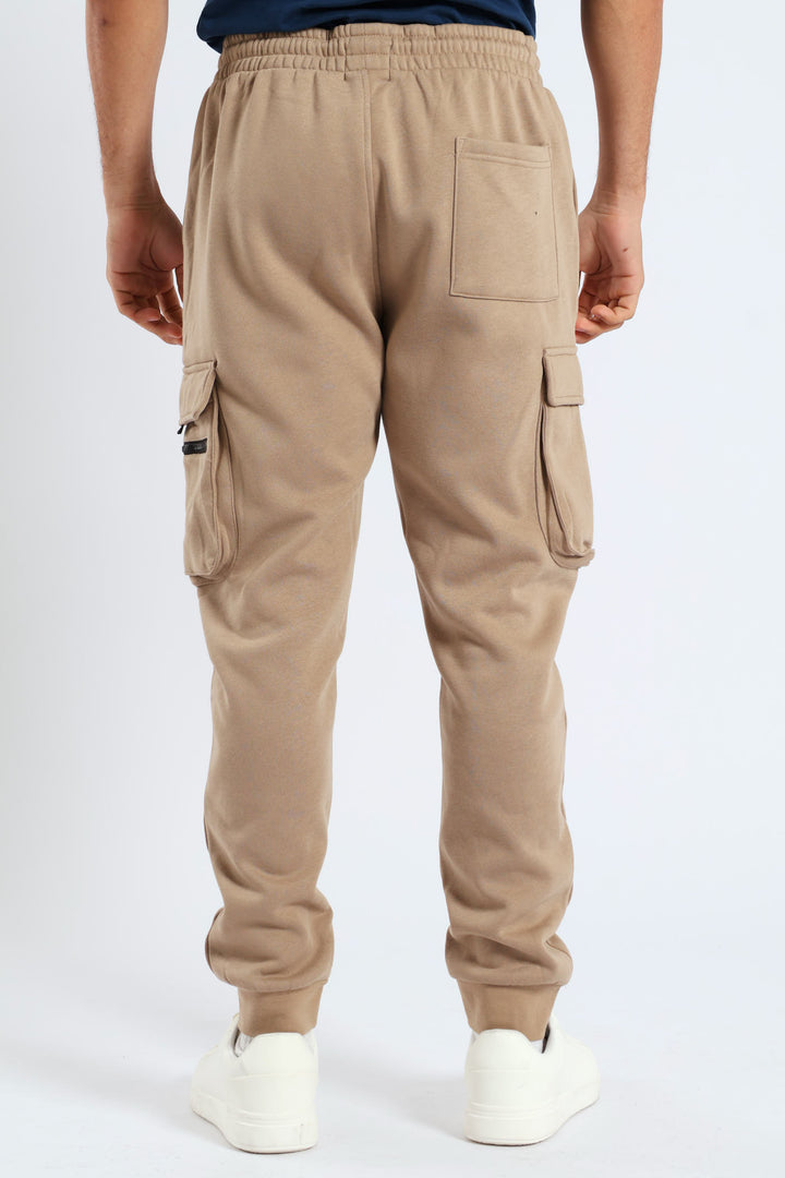 Strap Cargo Fleece Jooger - Stone