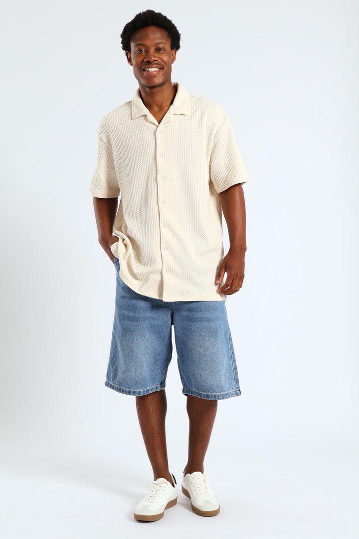 Waffle Shirt - Ecru