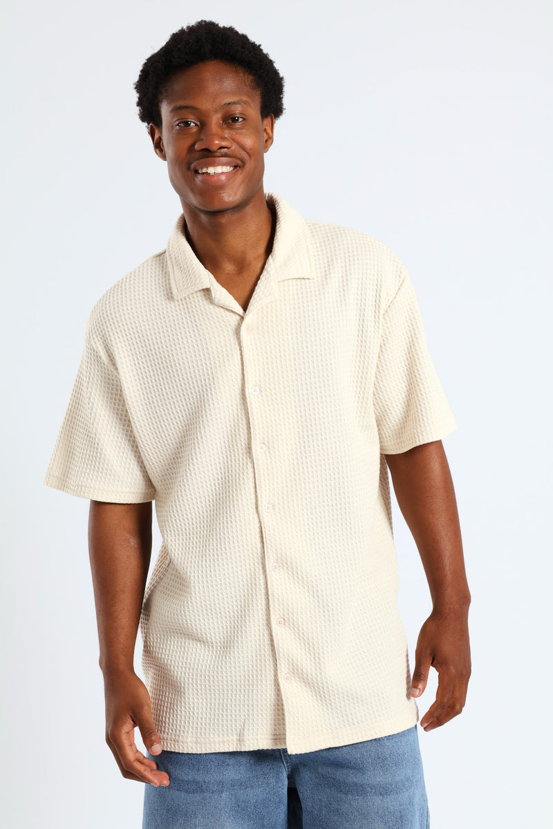 Waffle Shirt - Ecru