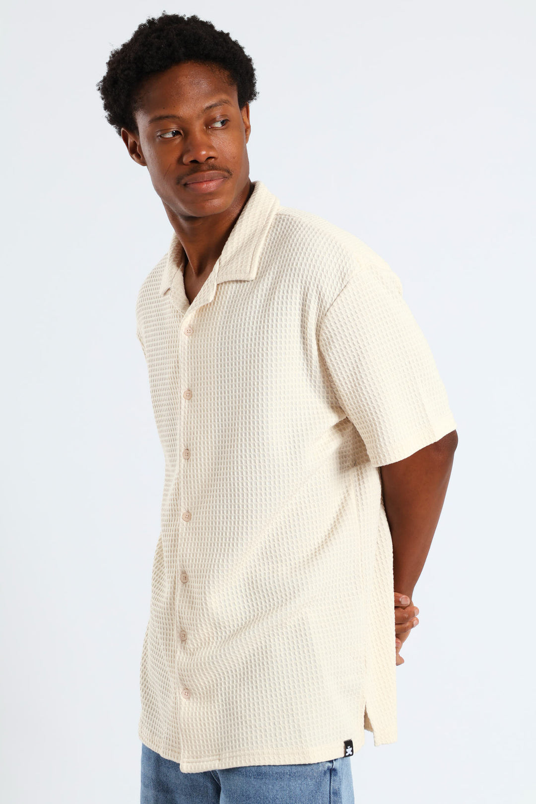 Waffle Shirt - Ecru