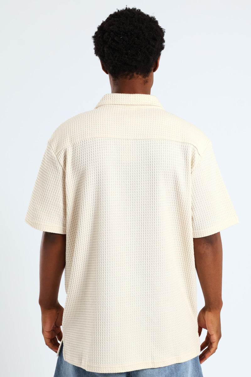 Waffle Shirt - Ecru