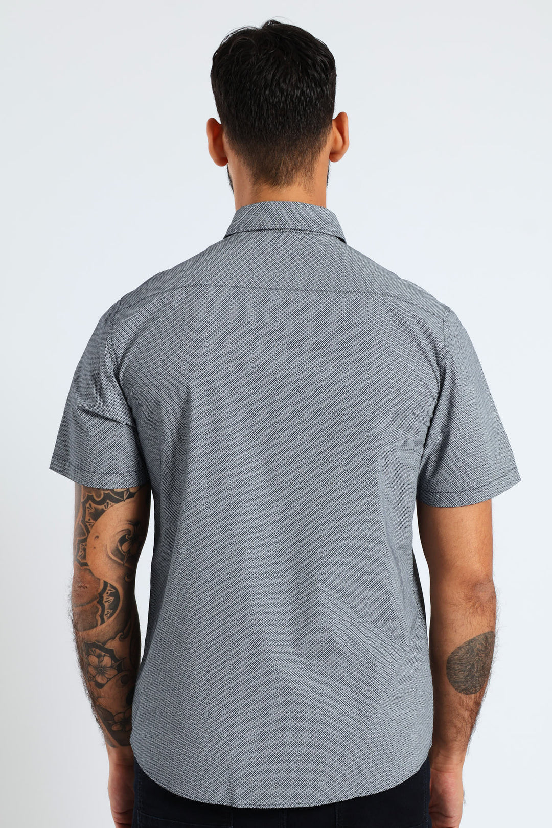 Geo Print Gear Shirt - Navy