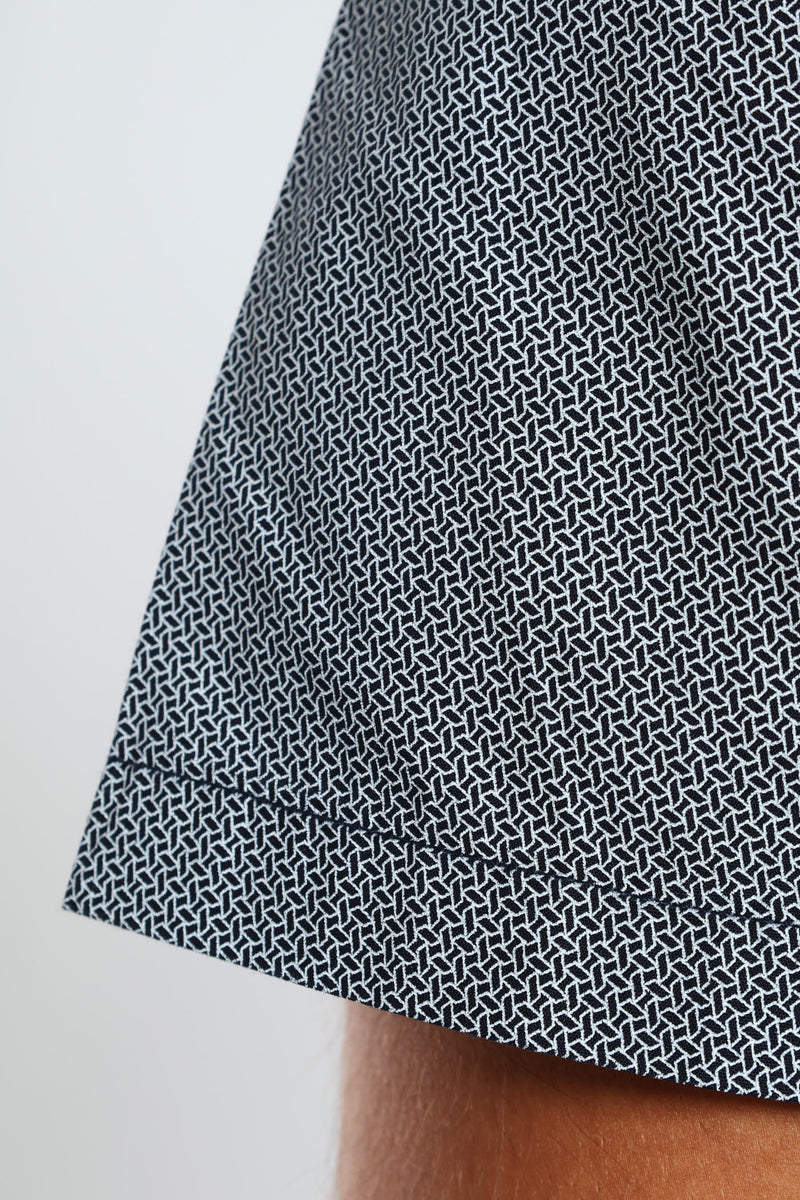 Geo Print Gear Shirt - Navy