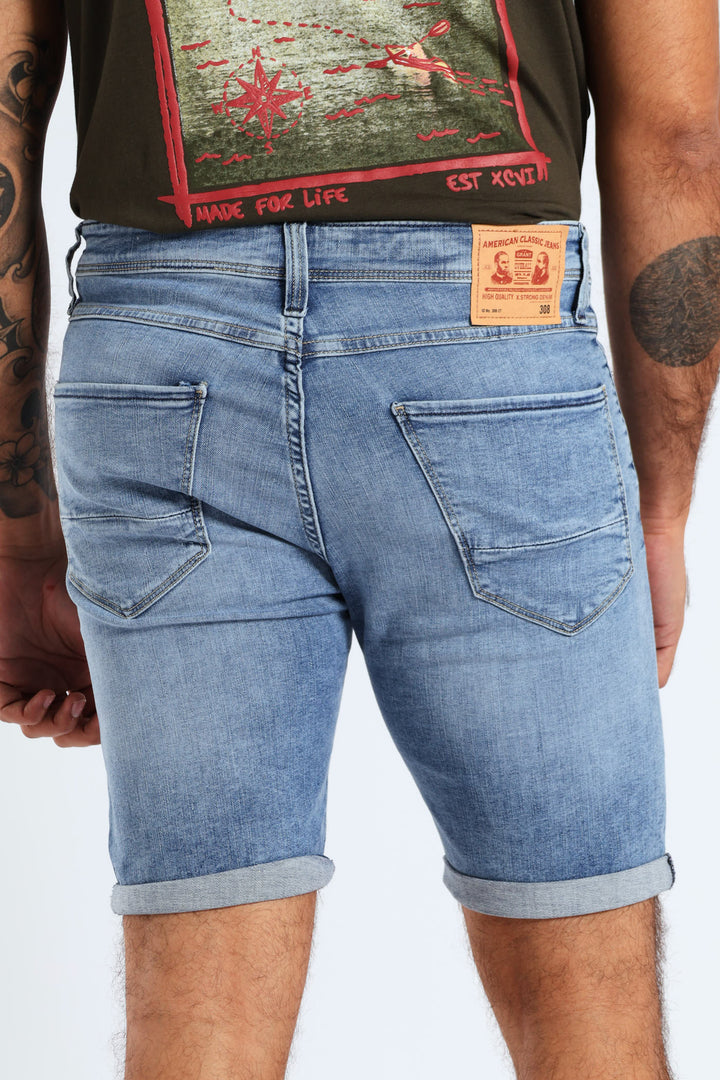 Vintage Denim Short - Mid Wash