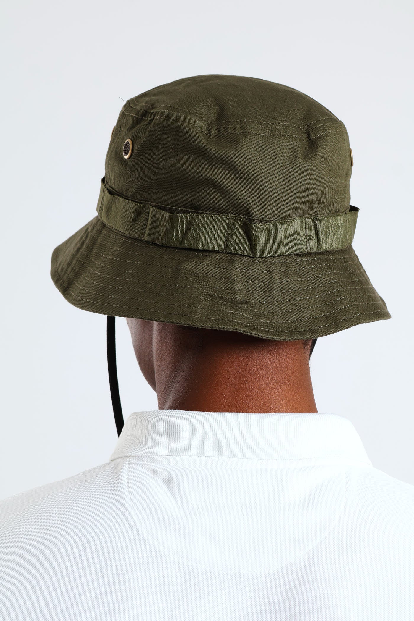 Mens Draw String Bucket Hat - Olive – Edgars
