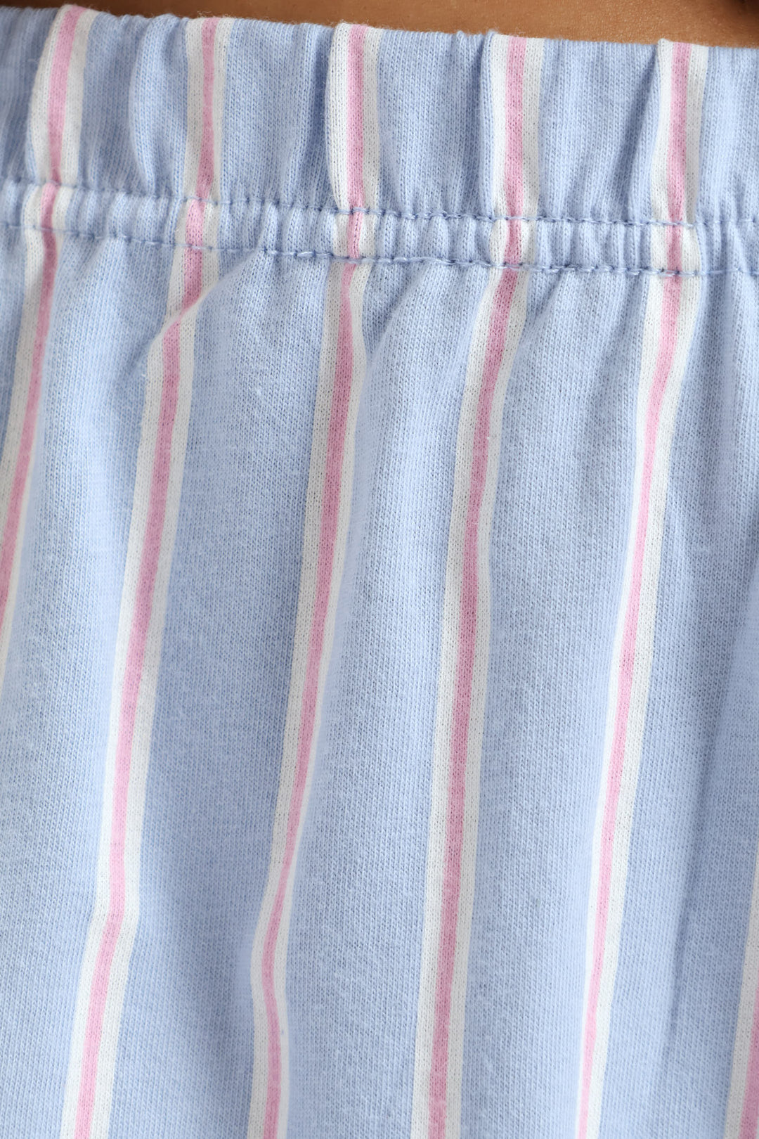 Teddy Bow Knit Short Set - Blue