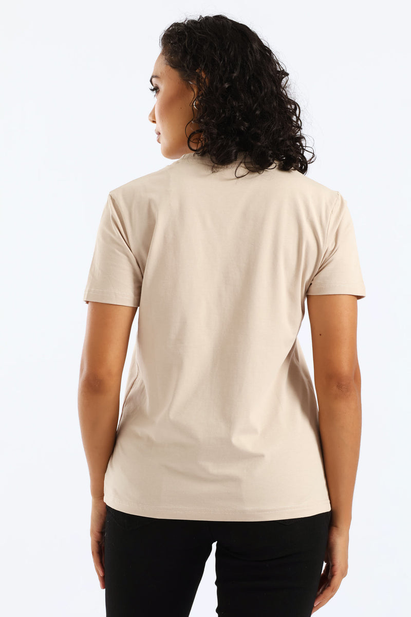 Regular Fit T-Shirt - Stone