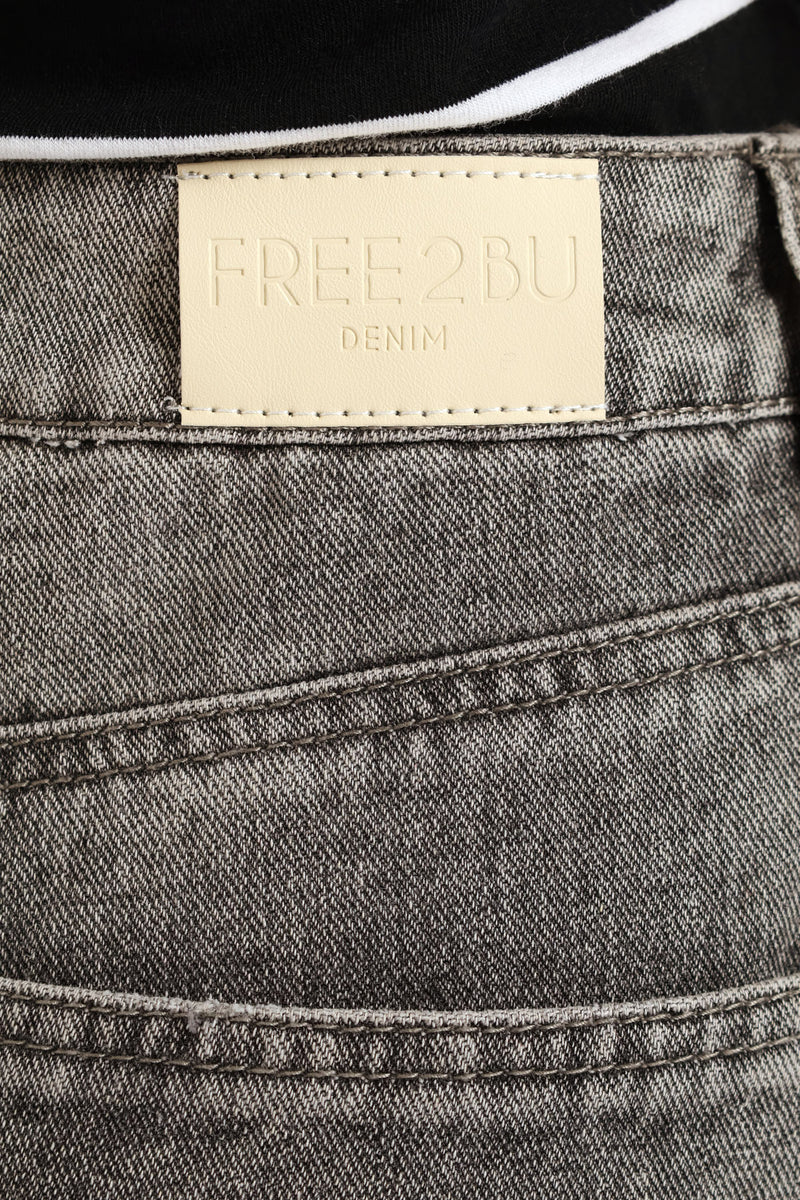 Ripped Baggy Jean - Grey