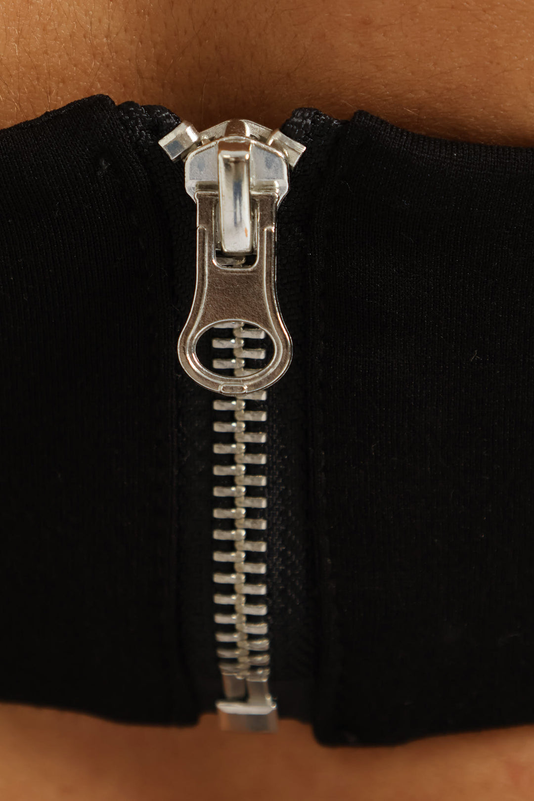 Heart Rhinestone Cropped Cami - Black