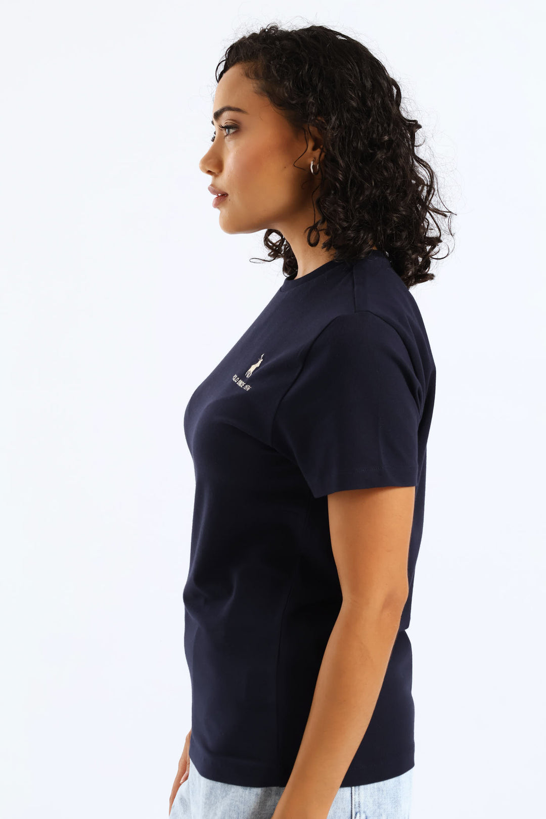 Lee Embroidered T-Shirt - Navy