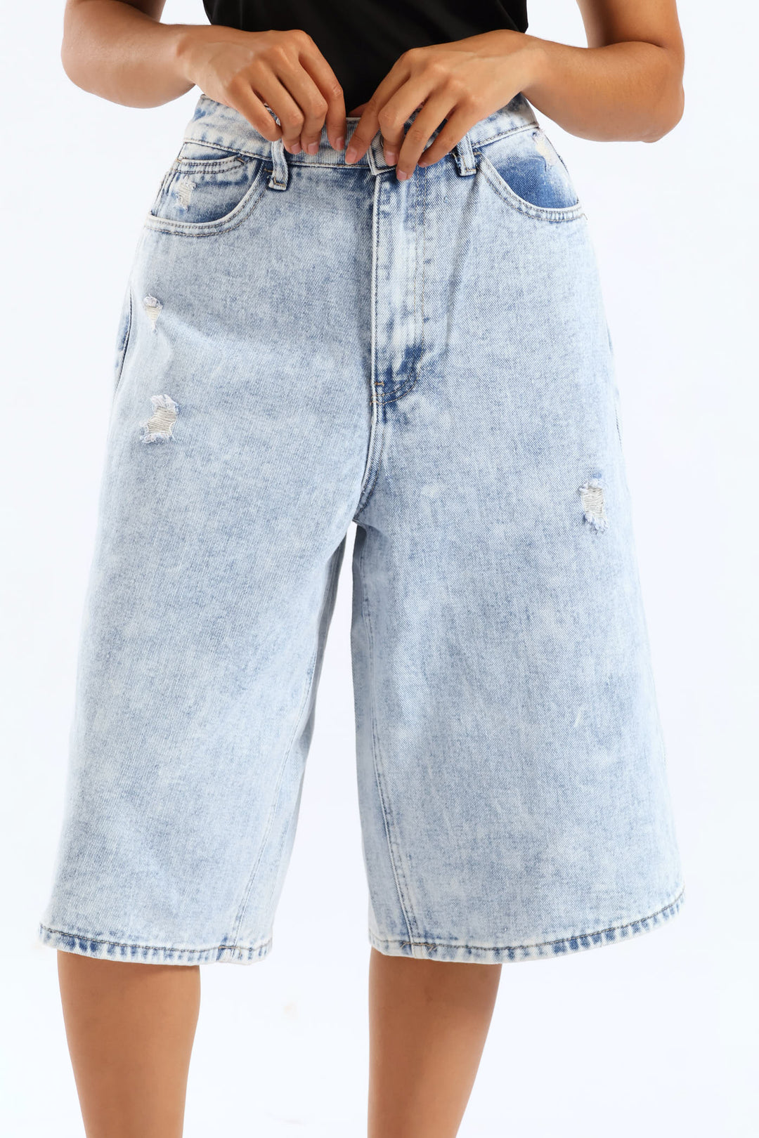 Jean Short - Acid Wash