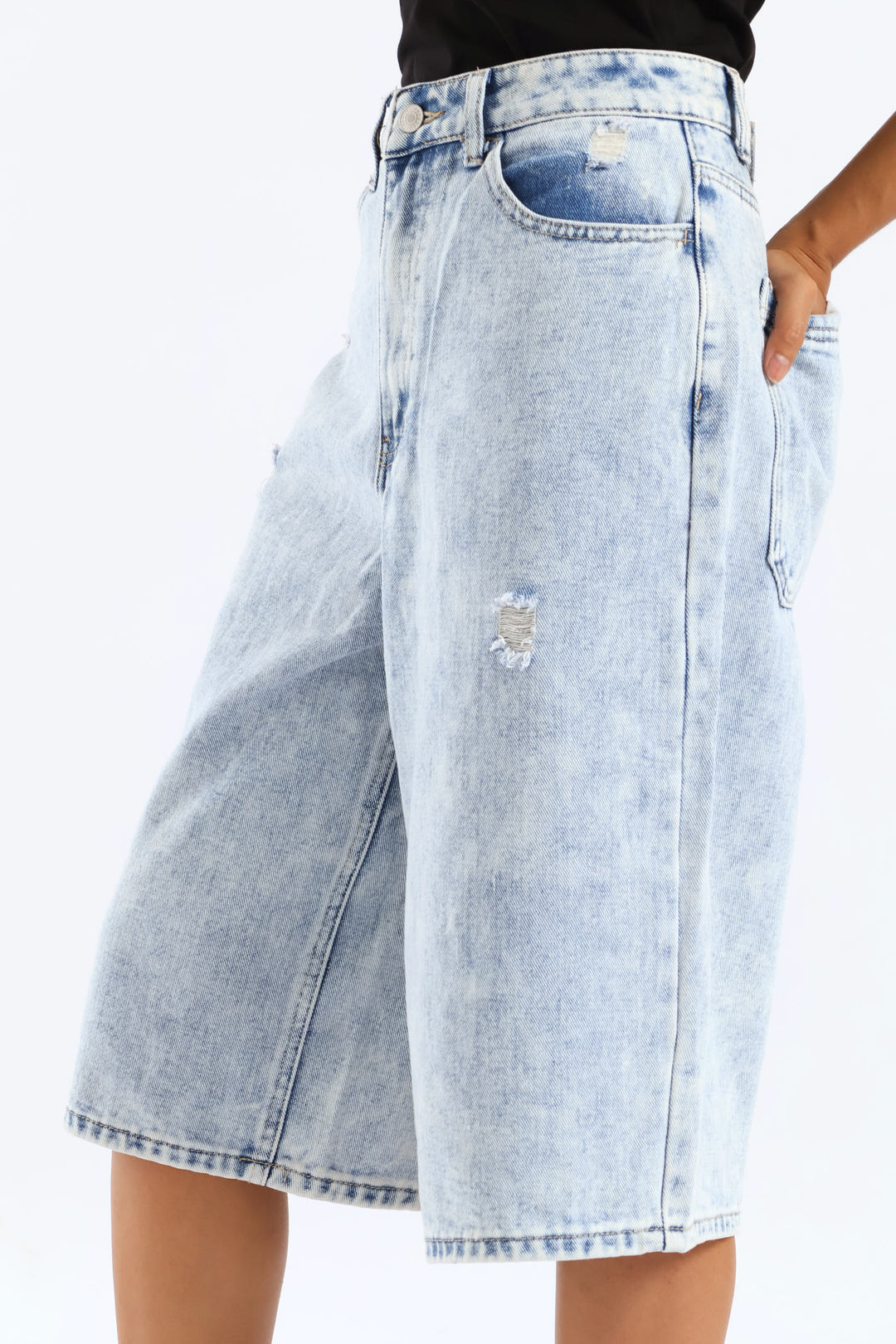 Jean Short - Acid Wash