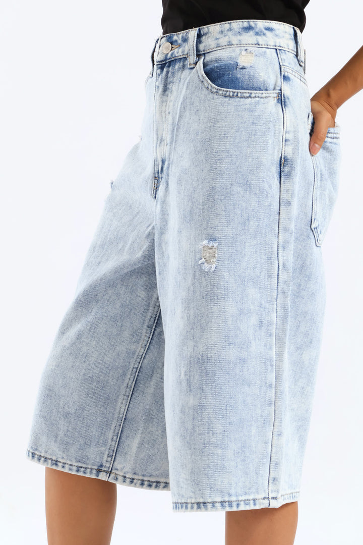 Jean Short - Acid Wash