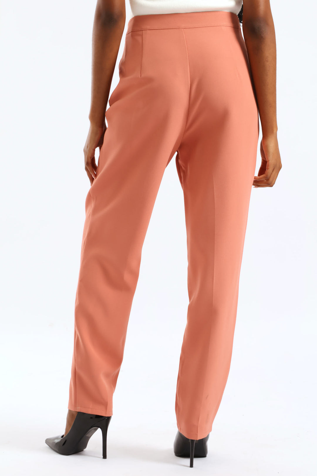 Extended Tab Tapered Leg Pant - Dusty Pink
