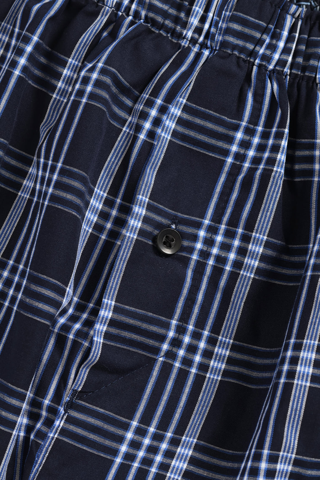 3 Pack Check Design Boxers - Blue