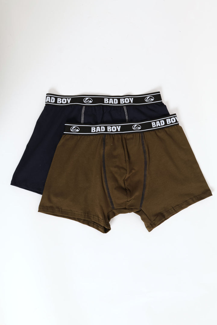 2 Pack Plain Trunks -Multi