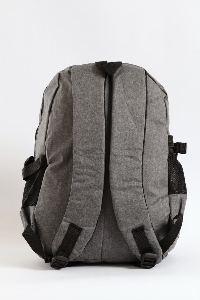 Zipped Backpack - Grey