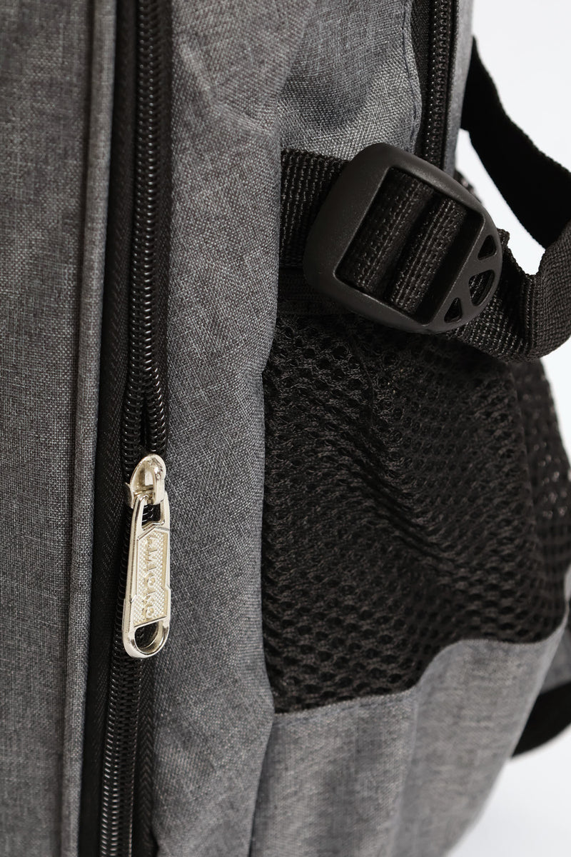 Zipped Backpack - Grey