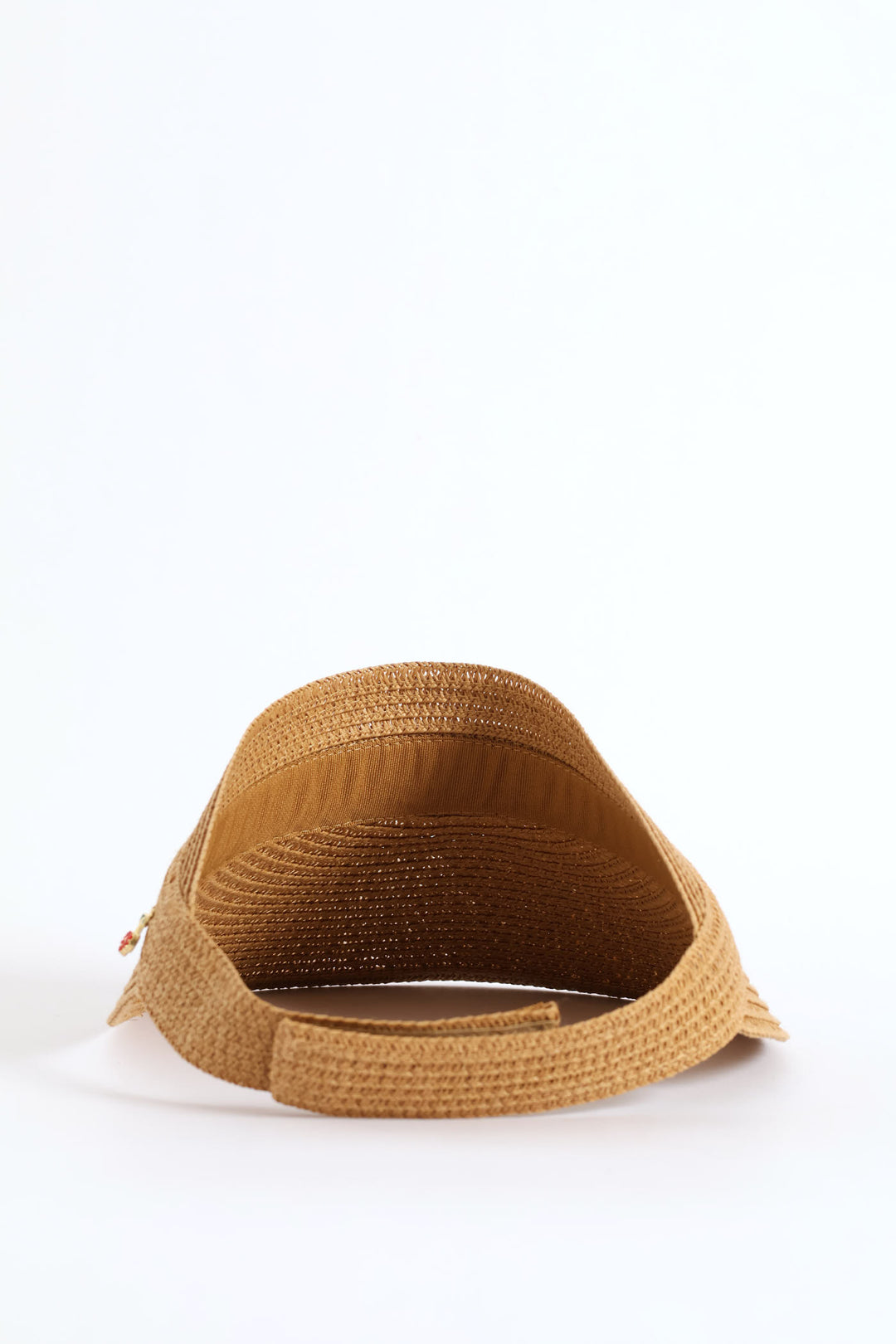 Cherry Embellishment Visor - Tan