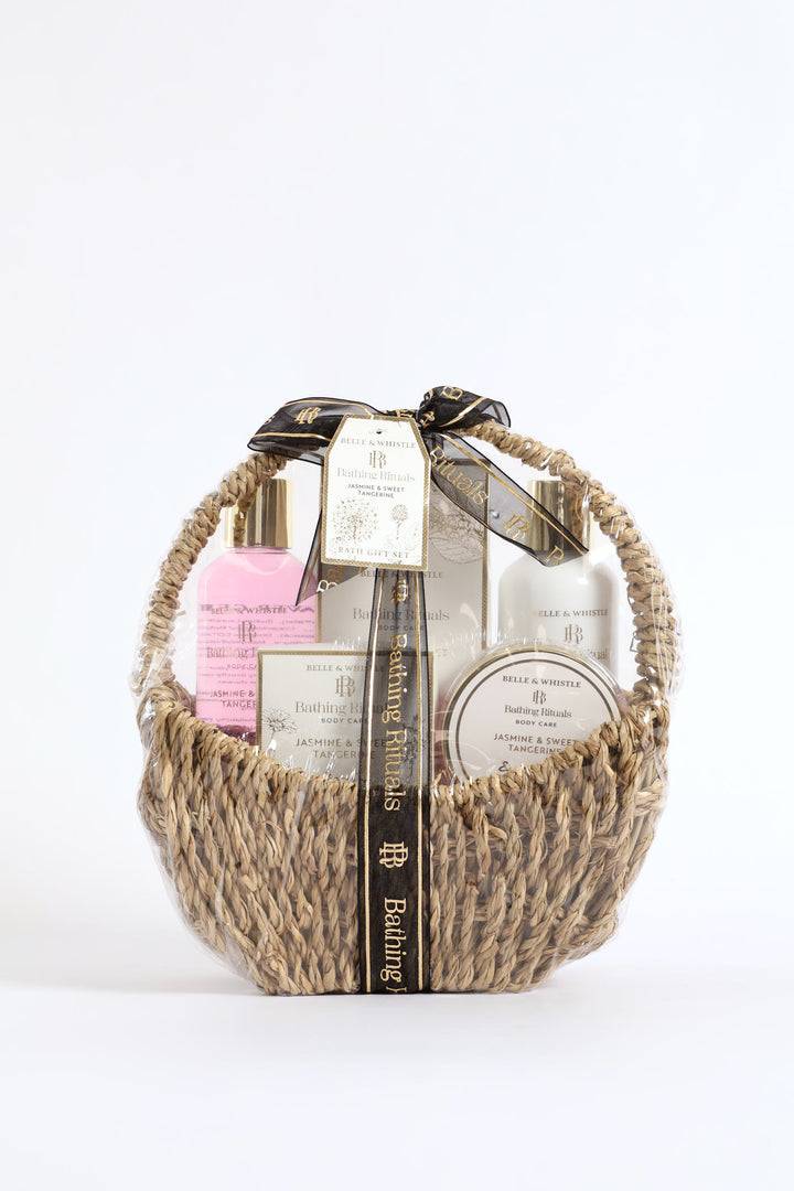 Private Label Bell & Whistle Straw Basket Gift Set