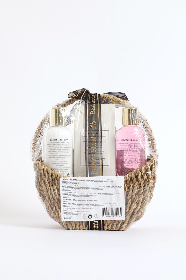 Private Label Bell & Whistle Straw Basket Gift Set