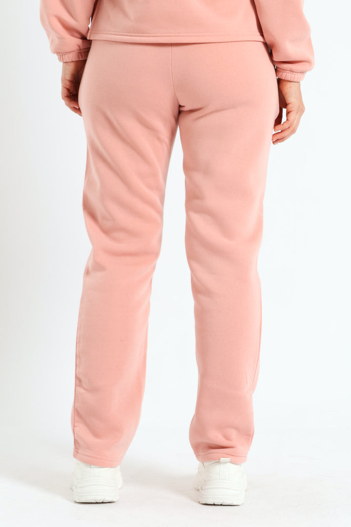 Pintuck Wideleg Jogger - Blush