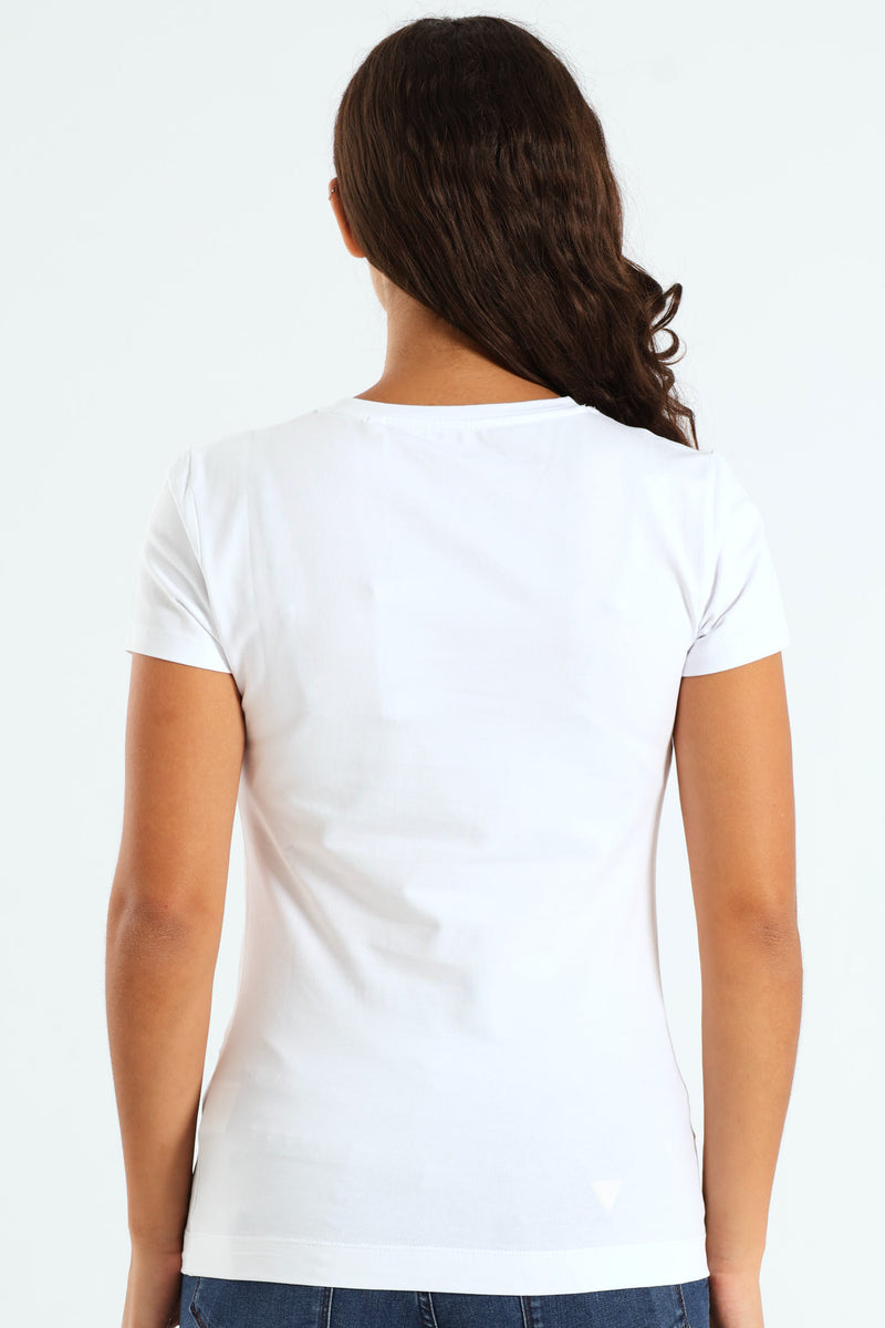 Cn Short Sleeve Tee - White