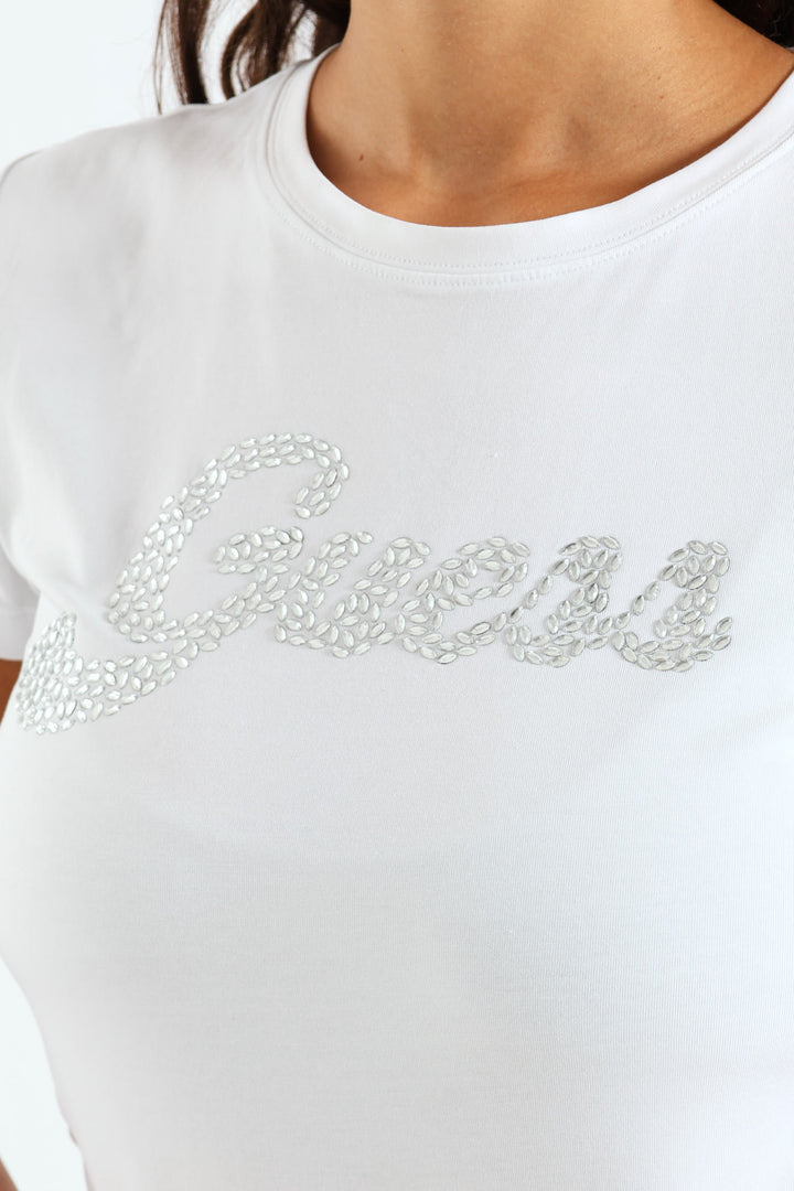 Cn Short Sleeve Tee - White