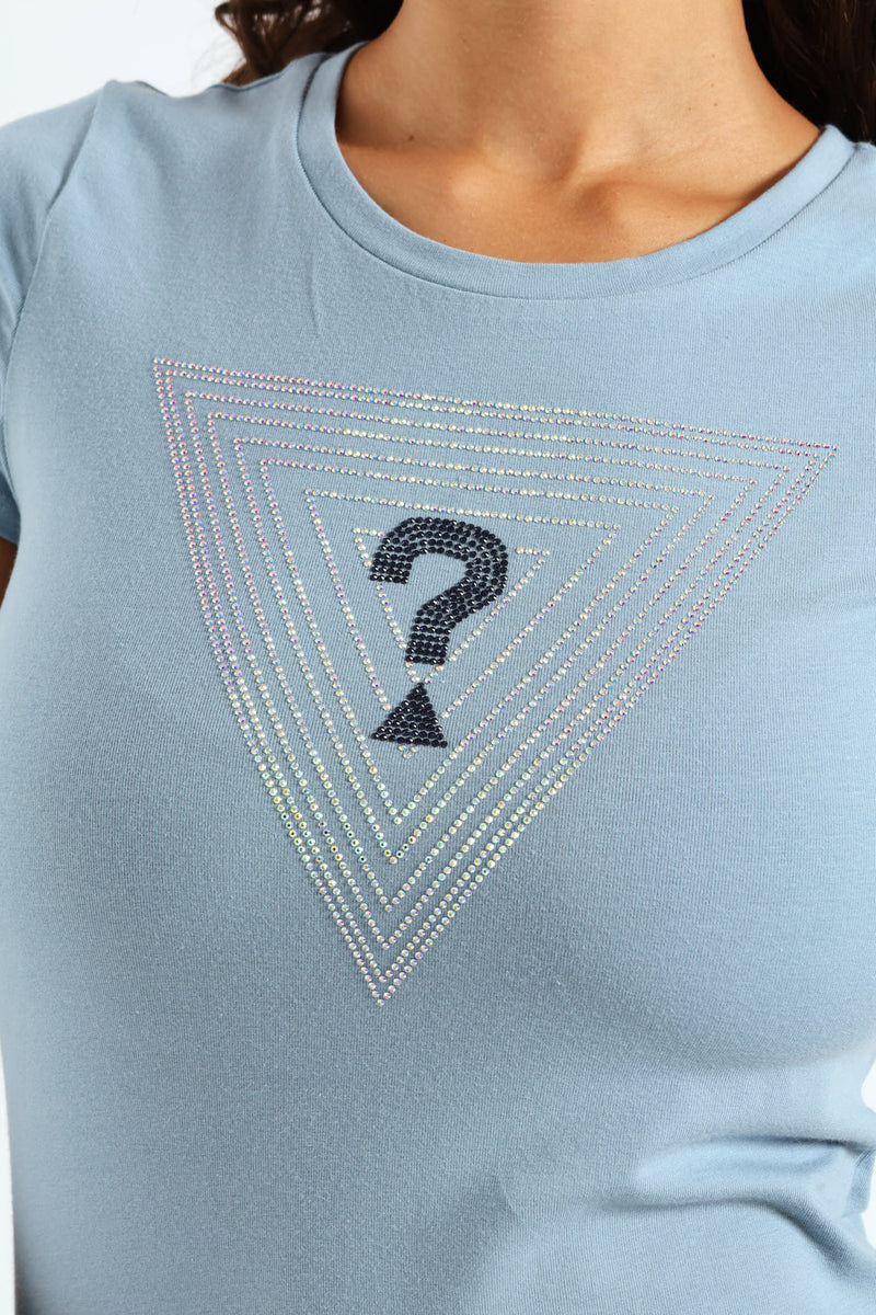 Triangle Maze R3 Tee - Light Blue