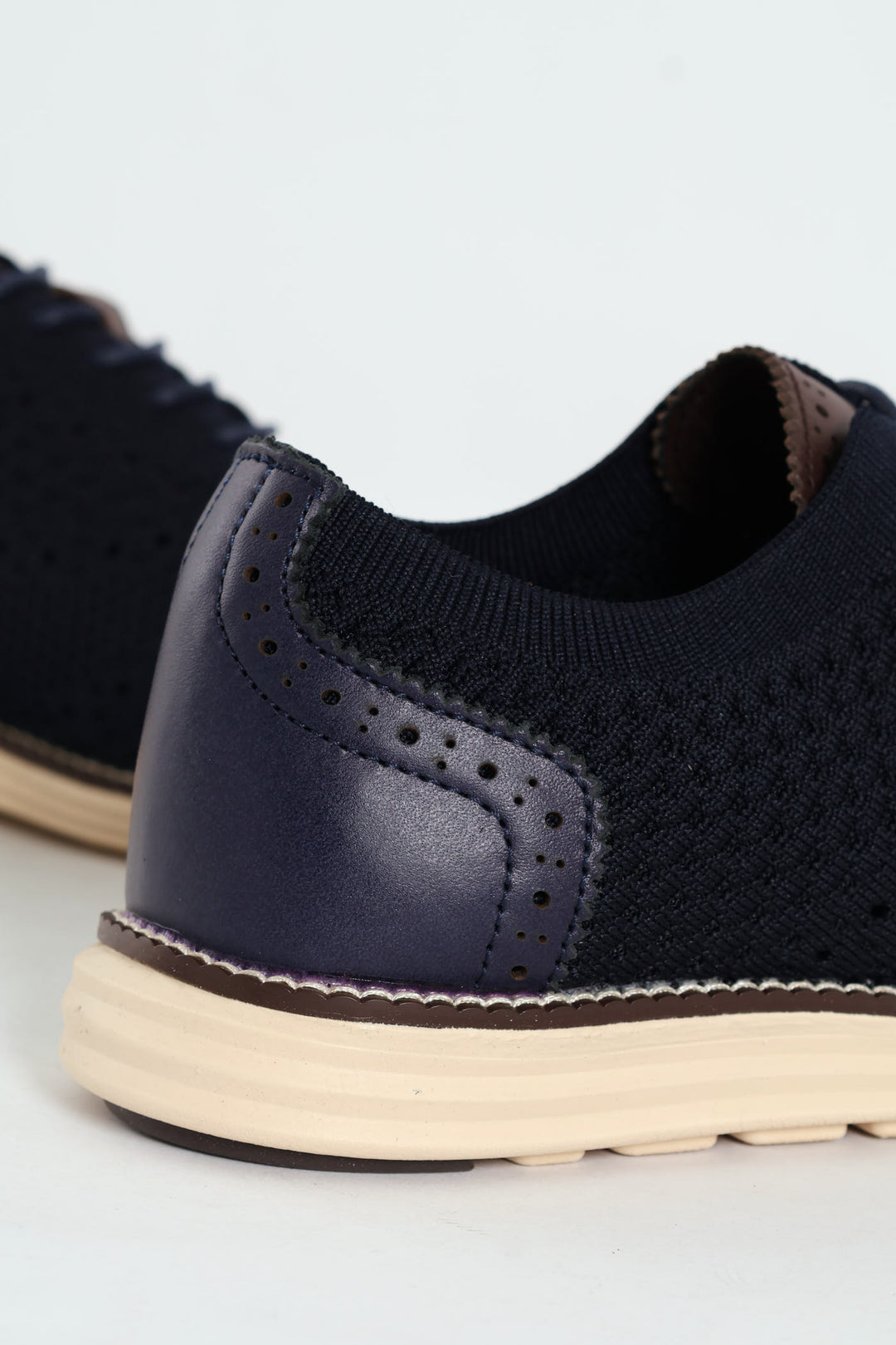 Flye Knit Smart Casual Lace Up Shoe - Navy