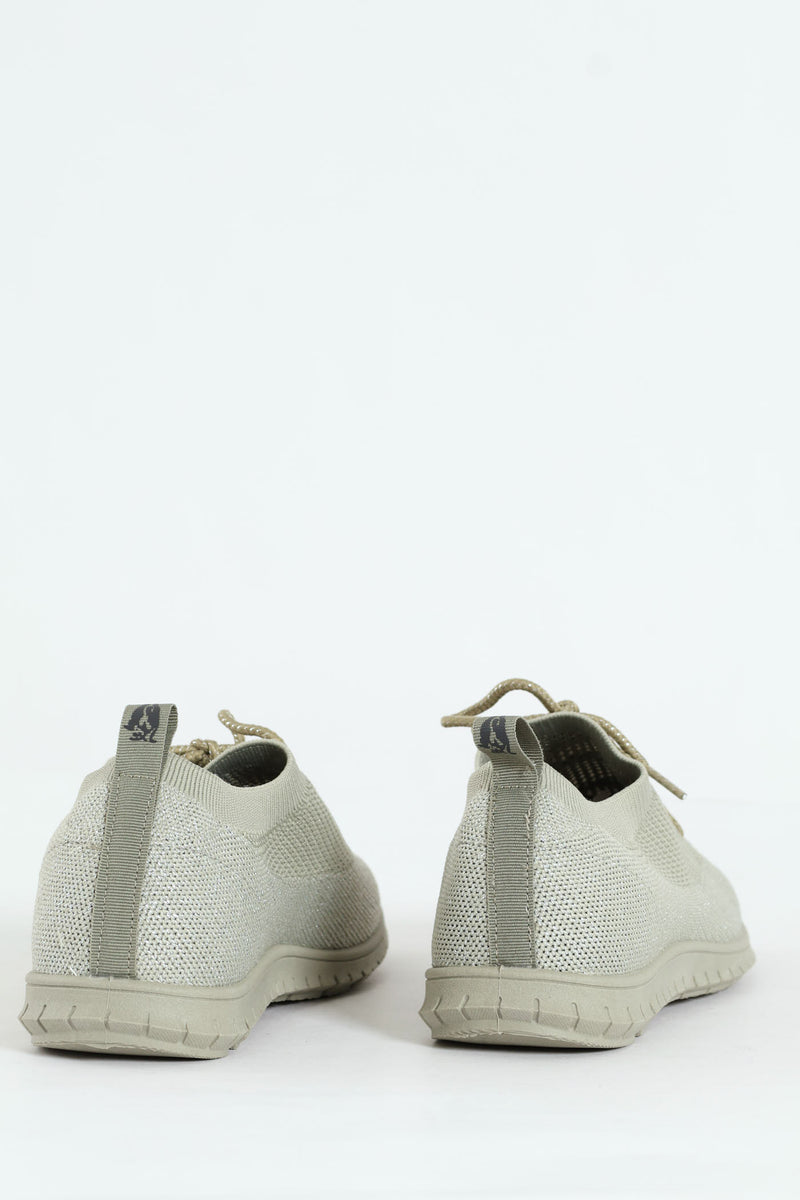 Nansen Bungee Cord Knit Slip On Sneaker - Sage