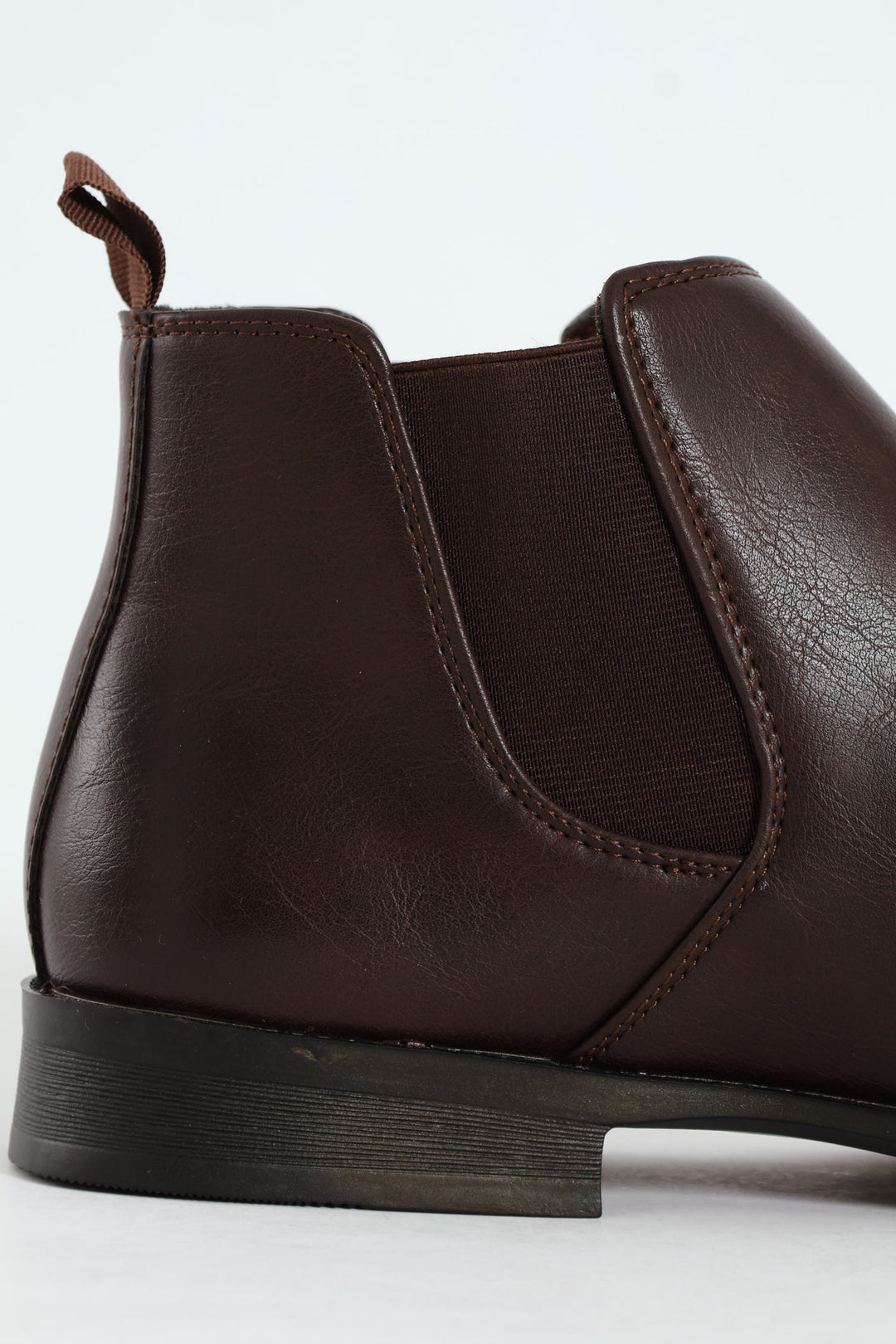 PU Upper Chelsea Boot - Chocolate