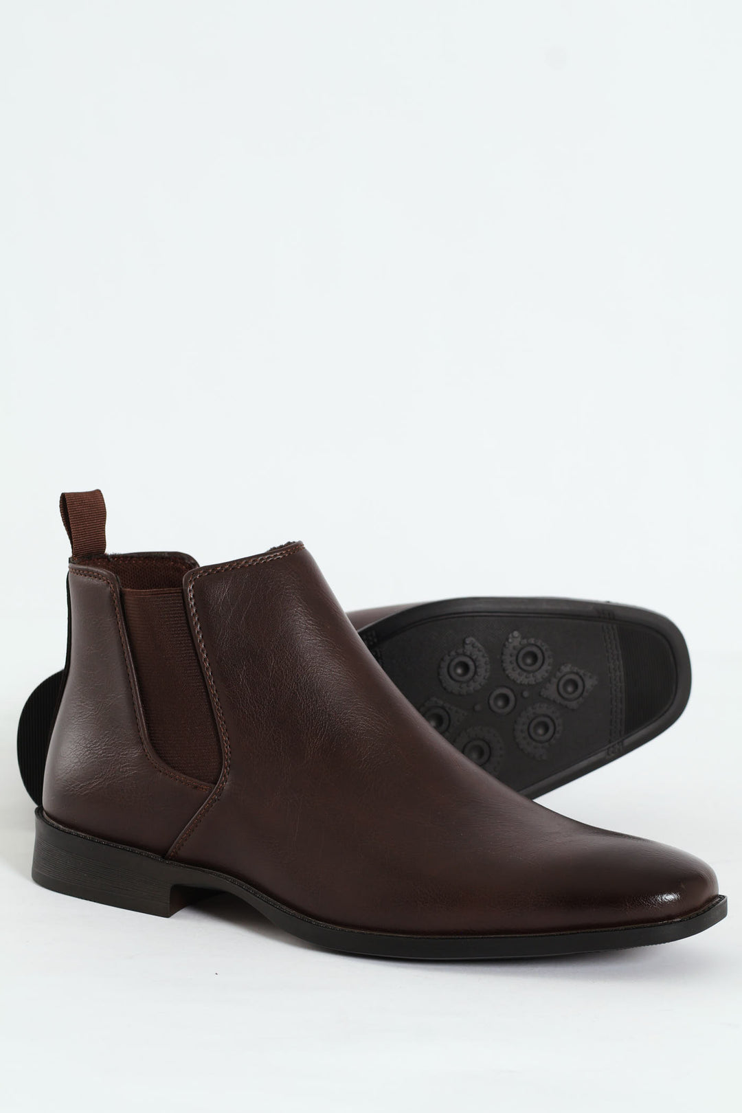 PU Upper Chelsea Boot - Chocolate