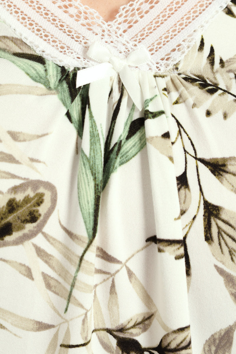 Soft Touch Muted Foliage Top & Pant Set - Multi