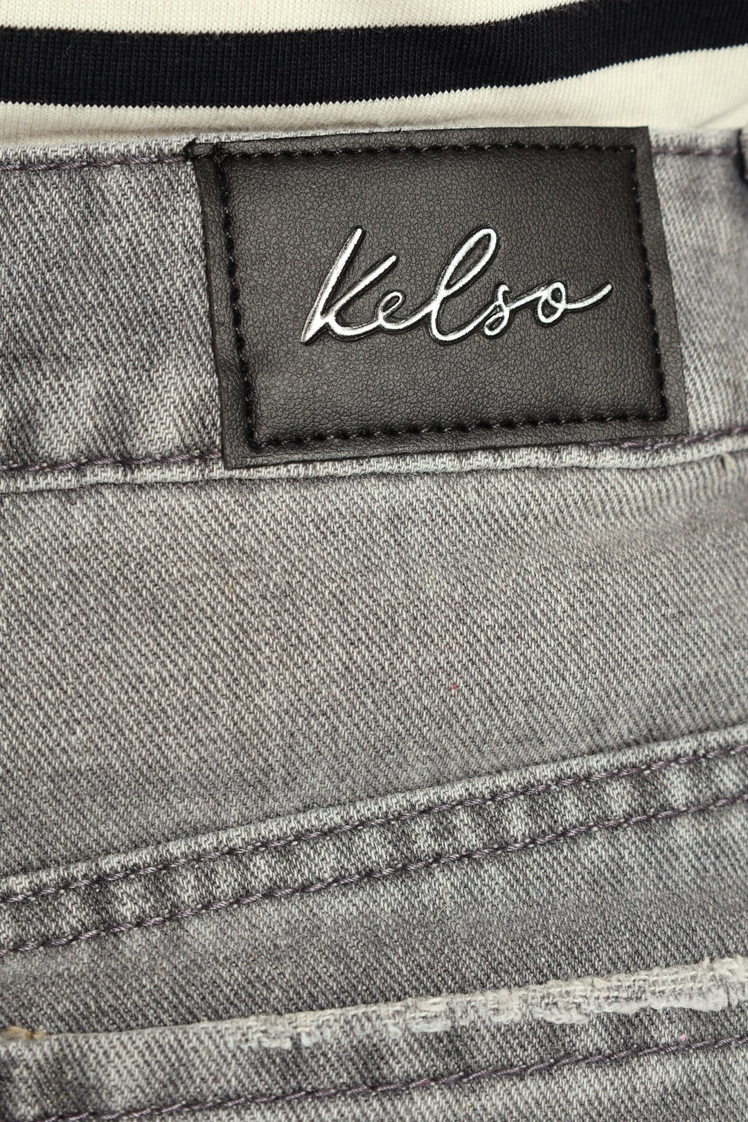 Turn Up Wide Leg Anklegrazer Jean - Dark Grey