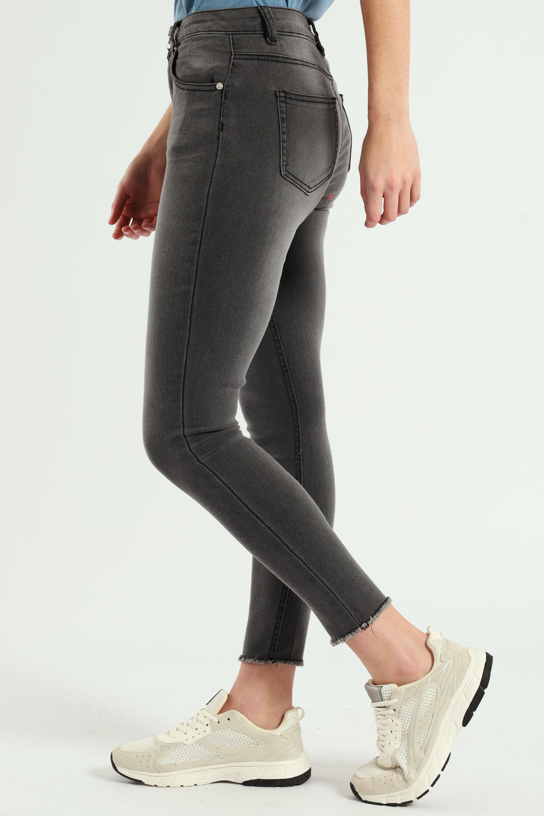 Anklegrazer Skinny Jean - Dark Grey