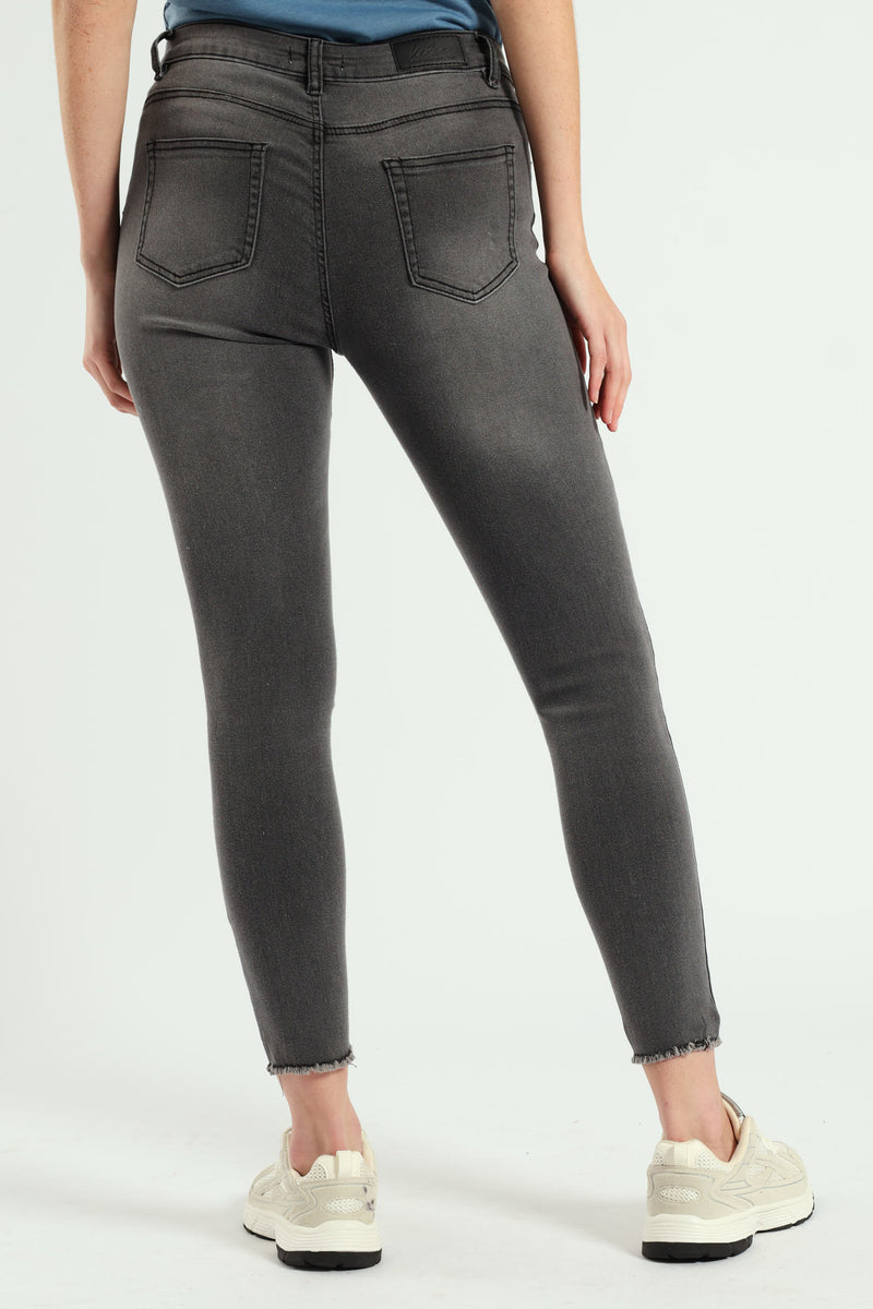 Anklegrazer Skinny Jean - Dark Grey