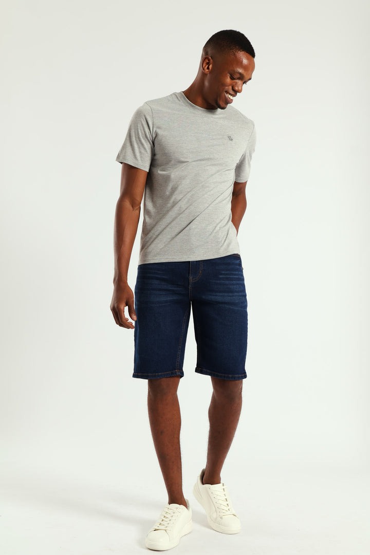 Denim Short - Dark Wash